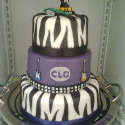 Rock And Roll Graduation Cake
