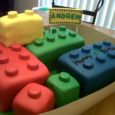 Lego Block Cake