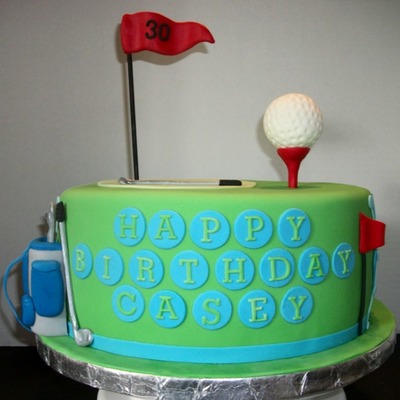 30Th Birthday Golf Cake