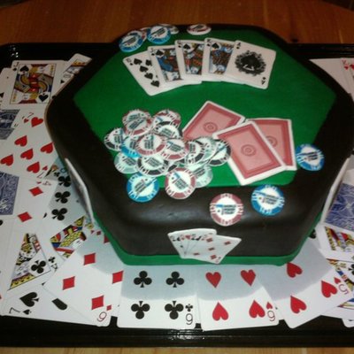 Poker Cake