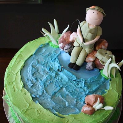 60Th Birthday Fishing Cake