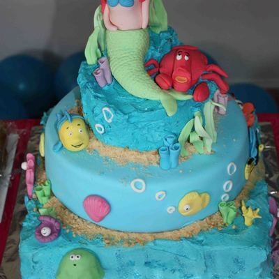 Mermaid Ariel Cake
