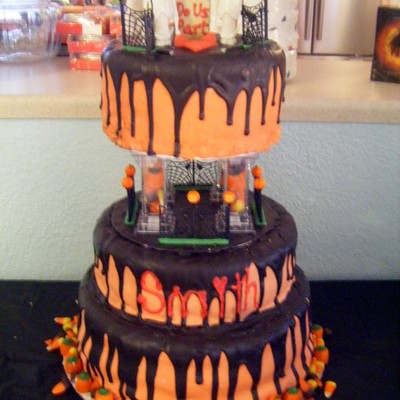 Halloween Wedding Cake
