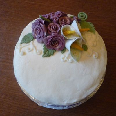 Calla Lillies And Shabby Chic Roses