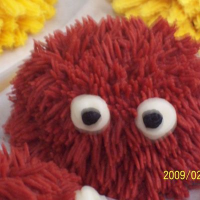 Furry Monster Cupcake