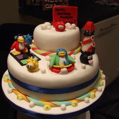 Club Penguin Cake