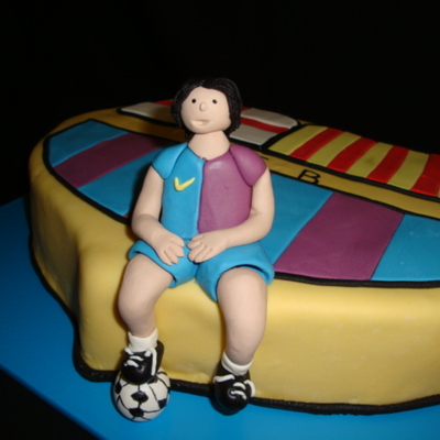 Barcalona Football Cake