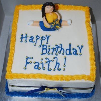 Cheerleader Cake