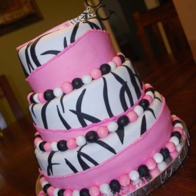 Zebra Stripe Cake
