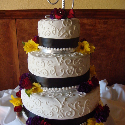 Scroll Wedding Cake