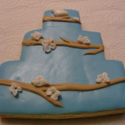 Tree Branch Wedding Cake Cookie