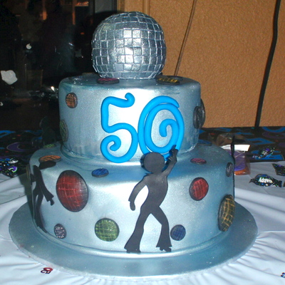 Disco 50Th Birthday Cake