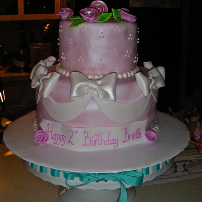 Elelgant Girly Birthday Cake