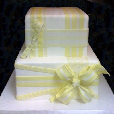 Yellow Bow Cake