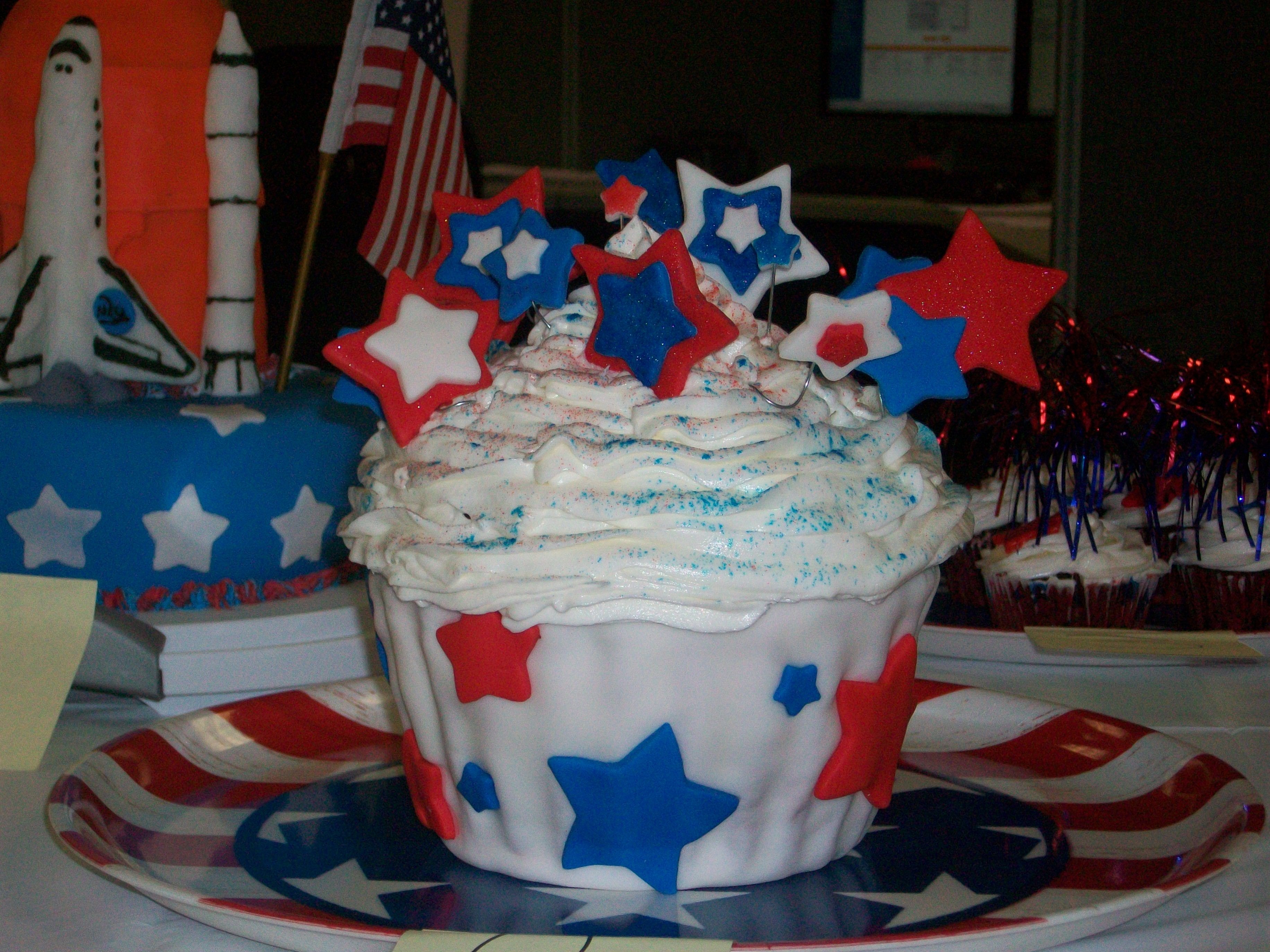 4Th Of July Cupcake