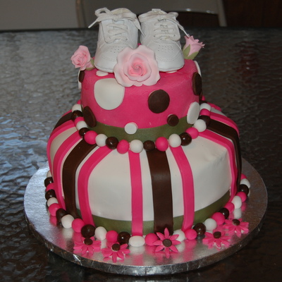 Pink, White And Brown