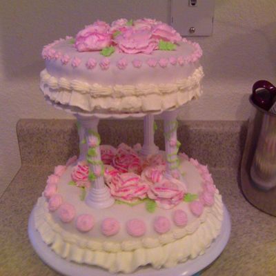 First Tierd And Fondant Cake