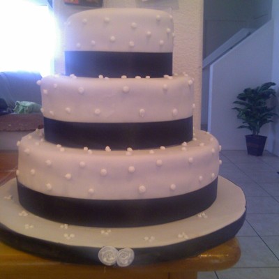 Black Ribbon With Dots