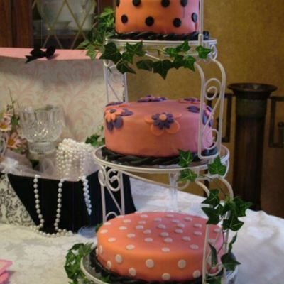 Parisian Theme Bridal Shower Cake