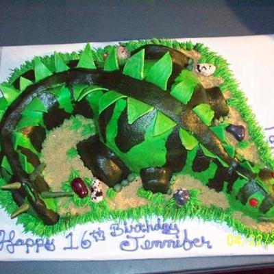 Jennifer's Sweet 16 Dinosaur Cake