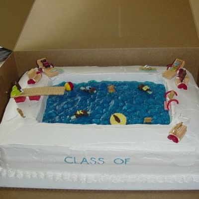 Pool Party Cake