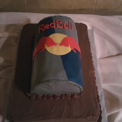 Red Bull Groom's Cake