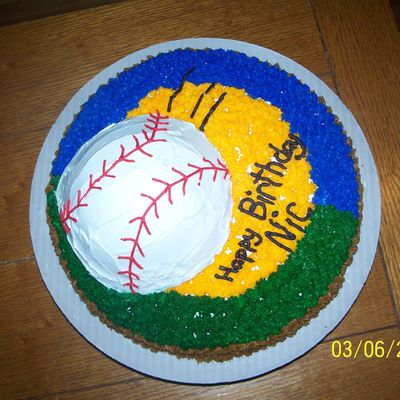 Nic's Baseball Cake