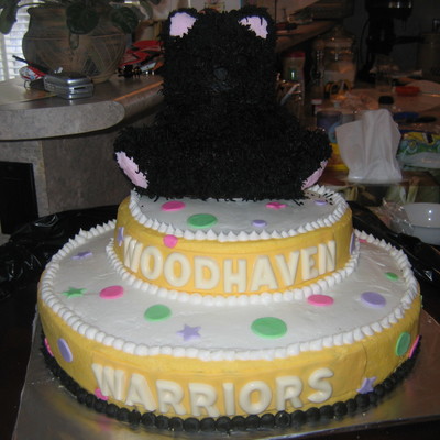 2 Tier Teddy Bear Cake