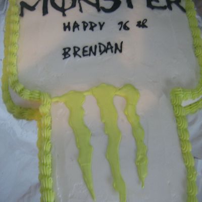 Monster Logo Cake