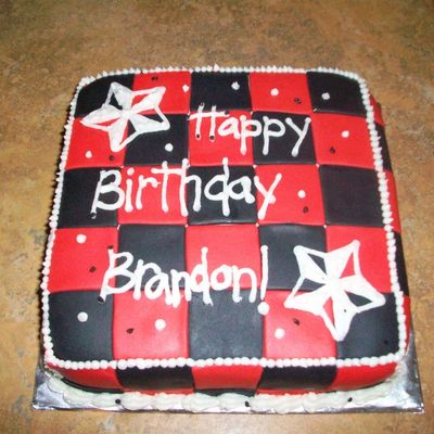 Black And Red Checkerboard