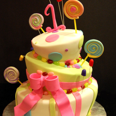 Candyl Land Themed Birthday Cake