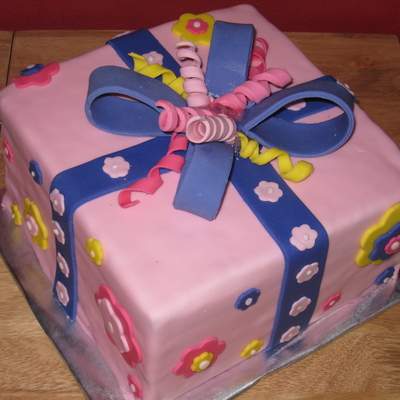 Pink And Purple Birthday Cake