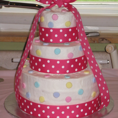 Polka Dot Birthday Cake