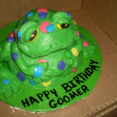 Frog Birthday Cake