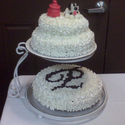 Fireman Theme Baby Shower Cake