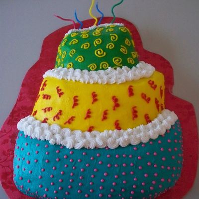 Topsey Turvey Birthday Cake