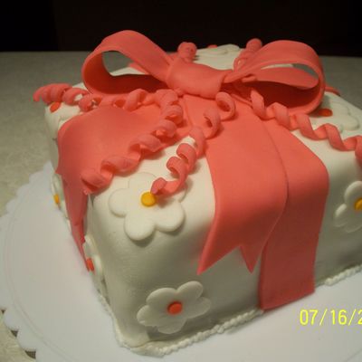 Pink Fondant Cake