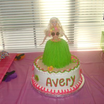 Barbie Hula Cake