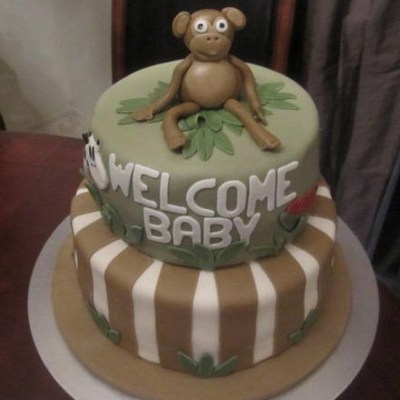 Zanzibar Baby Shower Cake