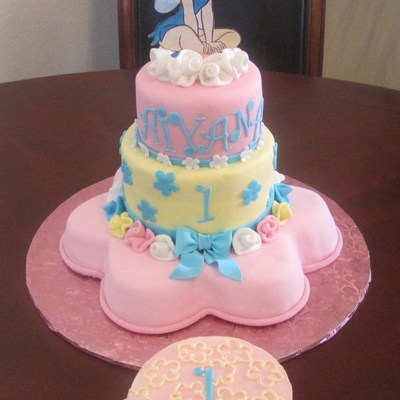 Tinkerbell Birthday Cake With Smash Cake