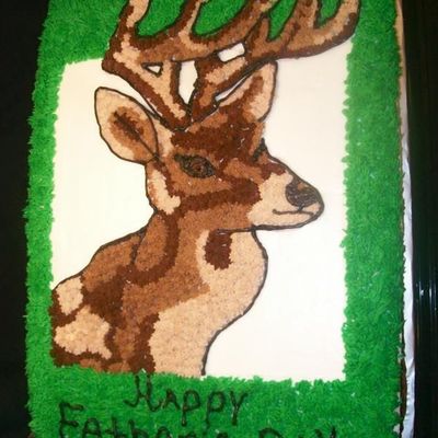 Fathers Day Deer Cake