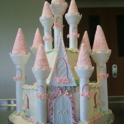 Pink Castle Cake