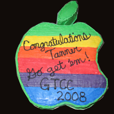 Apple - Graphic Design Graduation Cake