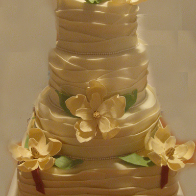 Magnolia Wedding Cake