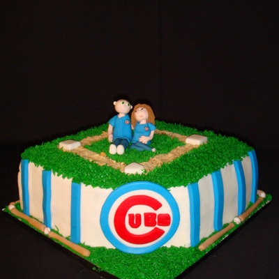 Cubs Wedding Cake