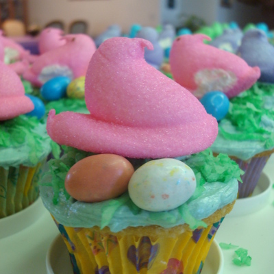 Chick Cupcakes Easter 2009