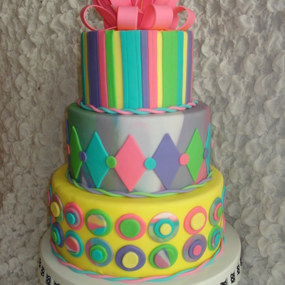 Colorful Birthday Cake