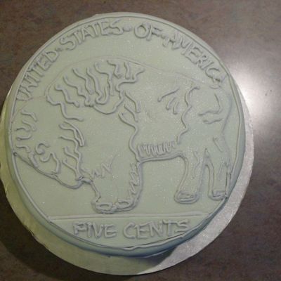 Buffalo Nickel Cake