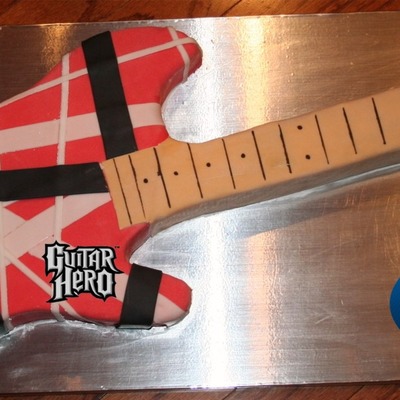 Guitar Hero-Van Halen Inspired Cake