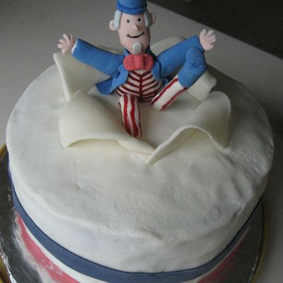 Uncle Sam Busting Out Of Cake